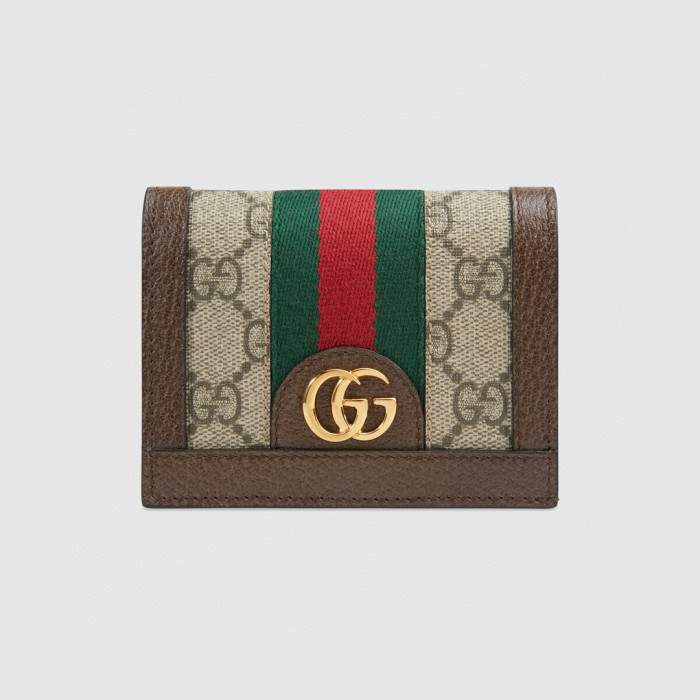 Gucci NIGO Leather Canvas Patchwork Small Wallet #nigo21141