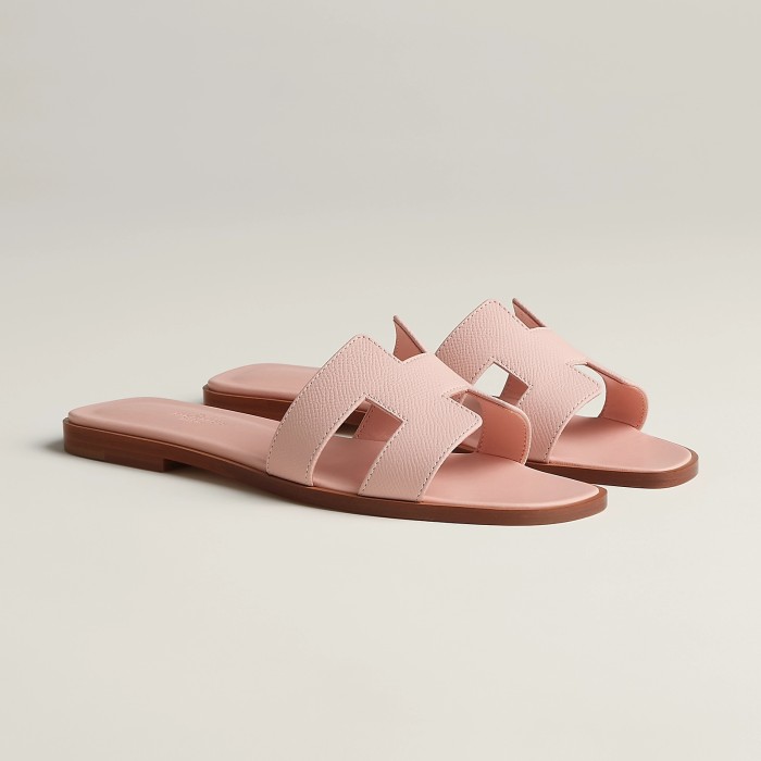 HERMÈS NIGO Women's Leather Slippers Sandals #nigo51515