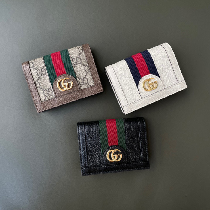 Gucci NIGO Leather Canvas Patchwork Small Wallet #nigo21141