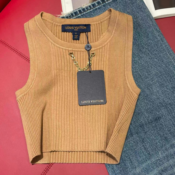 Louis Vuitton Sexy Sleeveless Knit Tank Top #nigo53869