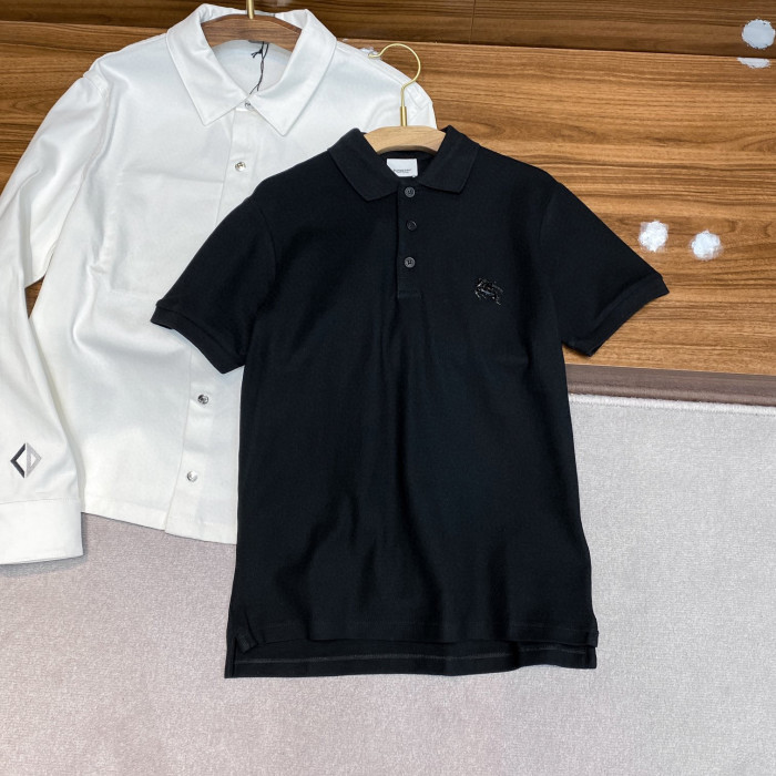 Burberry NIGO Men's Black Short Sleeved Polo Shirt #nigo94658