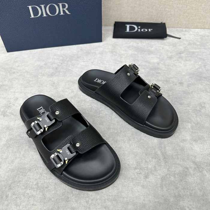 Dior NIGO Leather Slippers Sandals Shoes #nigo94866