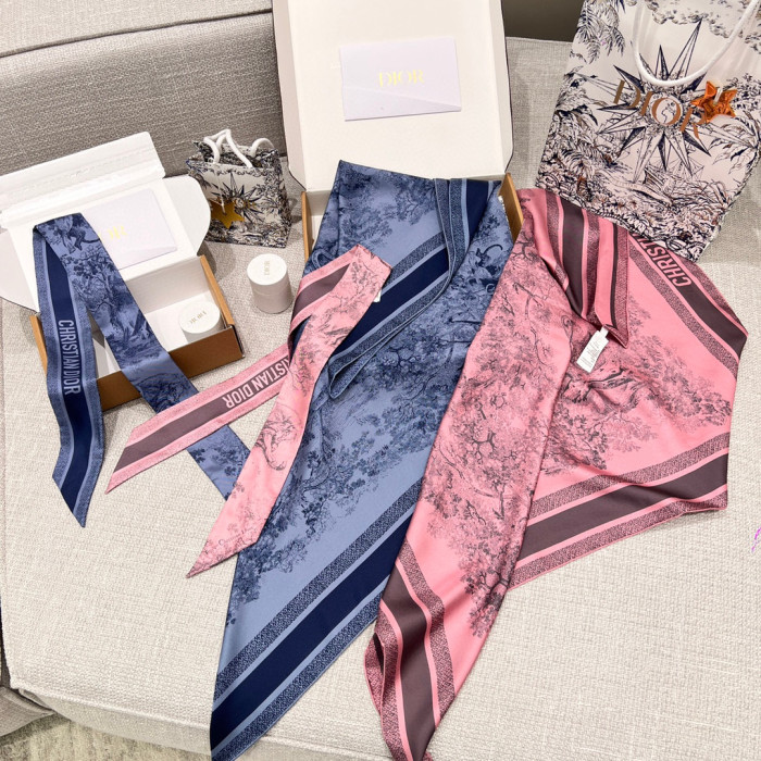 Dior NIGO Printed Decorative Square Scarf #nigo21187