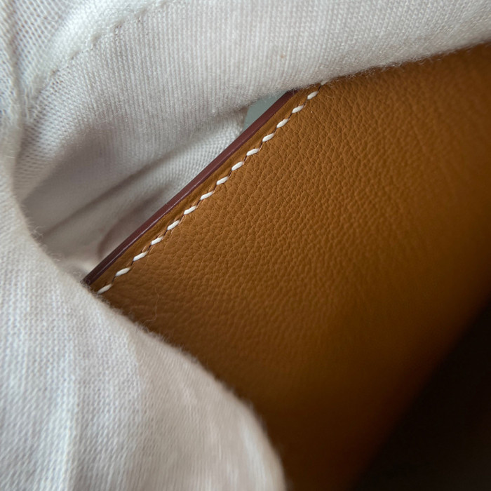 Hermes Kelly 20 Disorde Reversible Irregular Cowhide Tote Bag Ngvp #nigo5245