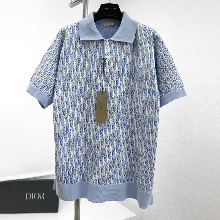 Dior NIGO Cotton Short Sleeved Polo Shirt #nigo94874