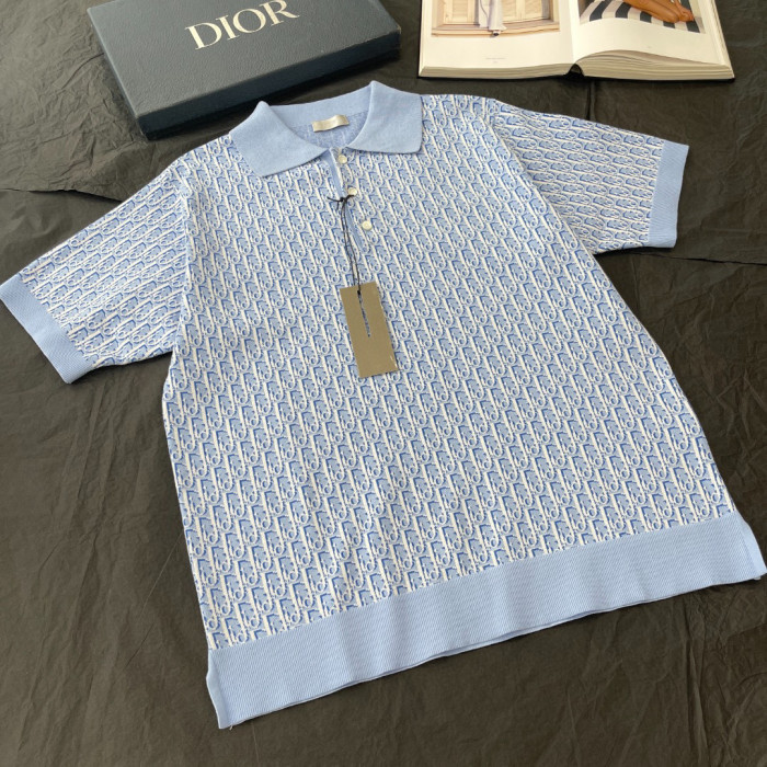 Dior NIGO Cotton Short Sleeved Polo Shirt #nigo94874