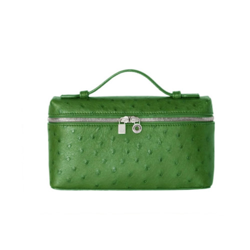 Loro Piana Cowhide square ostrich pattern shoulder bag Bags 19x7x12cm  #nigo6137