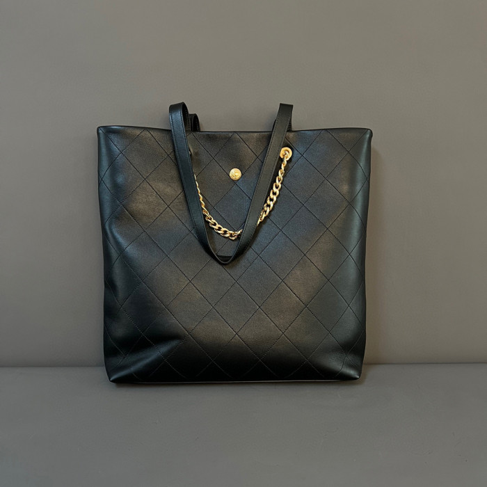 CHANEL NIGO Large Capacity Leather Handbag #nigo21246