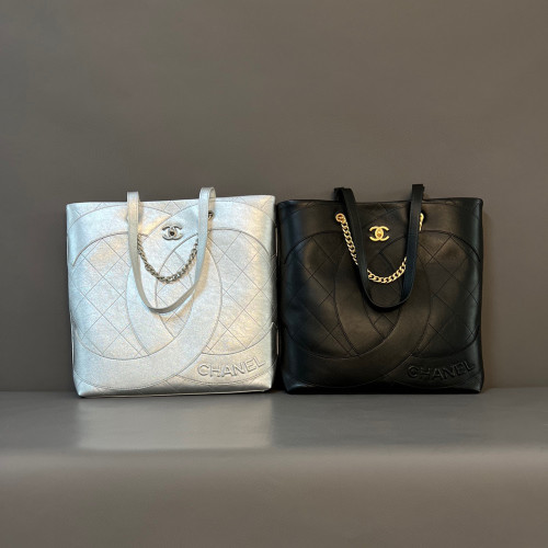 CHANEL NIGO Large Capacity Leather Handbag #nigo21246