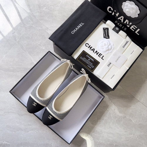 Chanel Cloth Faced Flat Shoes #nigo21249