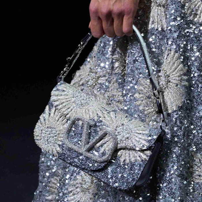 Valentino Embroidery Rhinestone Handbag Shoulder Bag #nigo57947