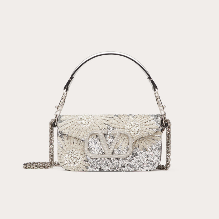 Valentino Embroidery Rhinestone Handbag Shoulder Bag #nigo57947