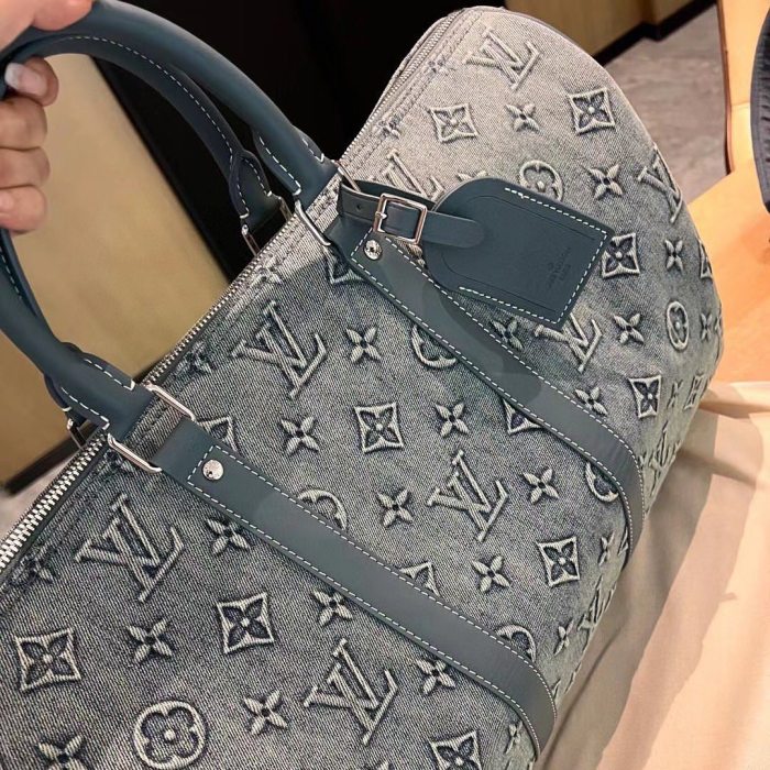 Louis Vuitton NIGO Denim Handbag Travel Bag Bags #nigo94938