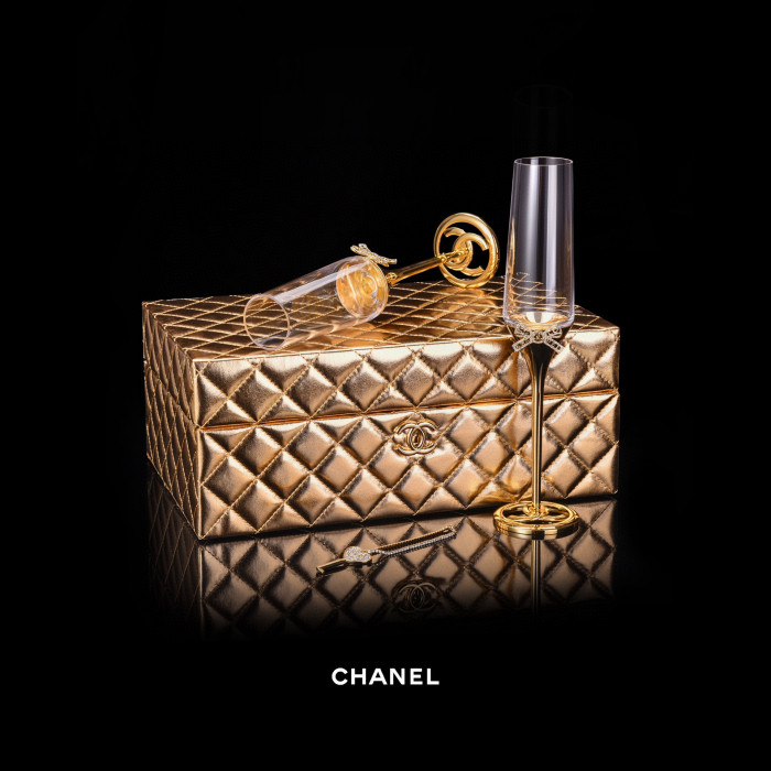 Chanel NIGO Champagne Glasses Set of 2 #nigo94939