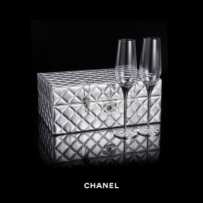 Chanel NIGO Champagne Glasses Set of 2 #nigo94939