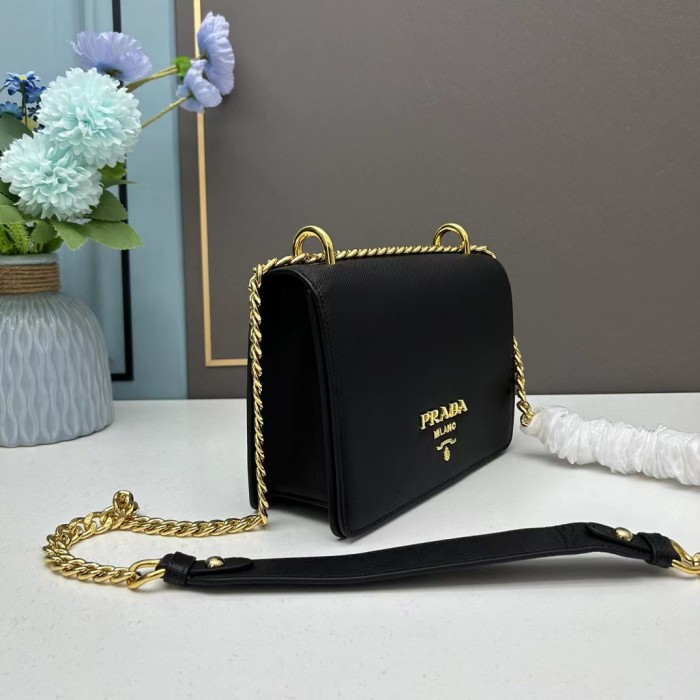 Prada Chain Leather Shoulder Bag #nigo94912