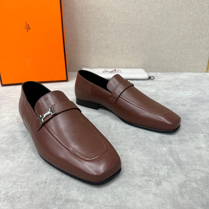 Hermès Men's Leather Loafers Shoes #nigo94898