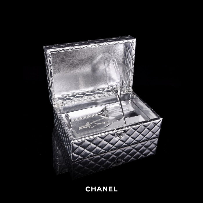 Chanel NIGO Champagne Glasses Set of 2 #nigo94939