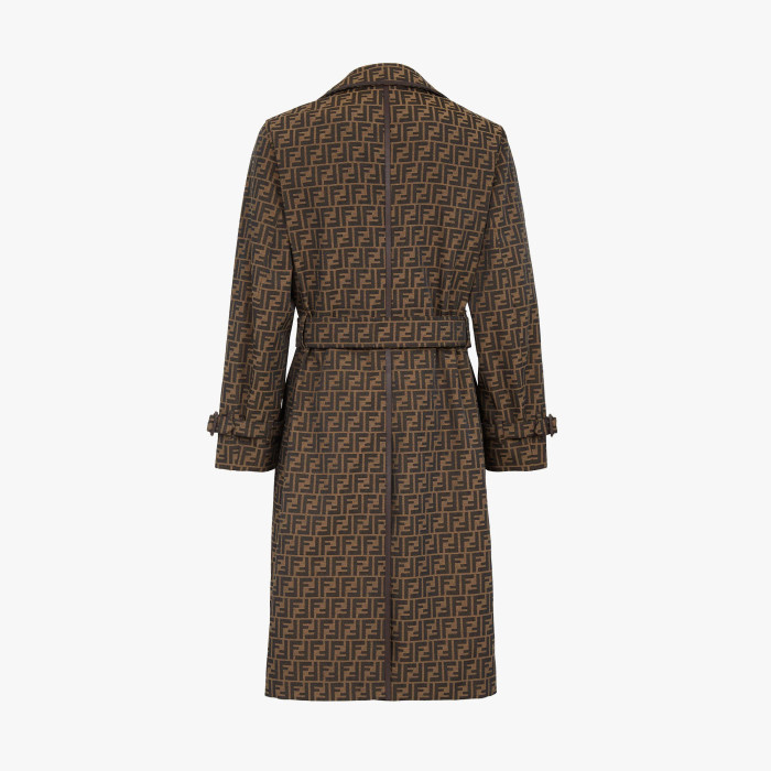 Fendi NIGO Brown Long Canvas Jacket #nigo94884