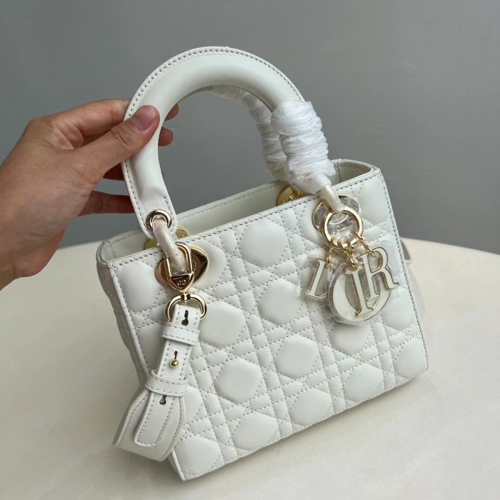 Dior Fashion Handbag Metal Pendant Shoulder Tote Bag Leather Bag #nigo51855