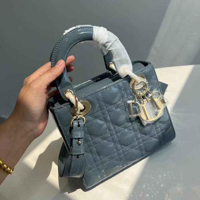 Dior Fashion Handbag Metal Pendant Shoulder Tote Bag Leather Bag #nigo51855