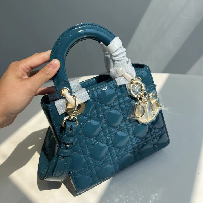Dior Fashion Handbag Metal Pendant Shoulder Tote Bag Leather Bag #nigo51855