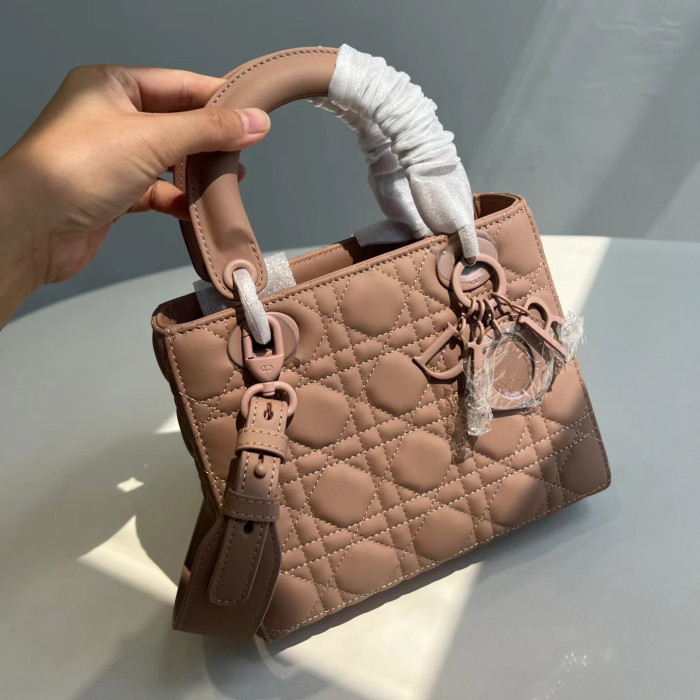 Dior Fashion Handbag Metal Pendant Shoulder Tote Bag Leather Bag #nigo51855