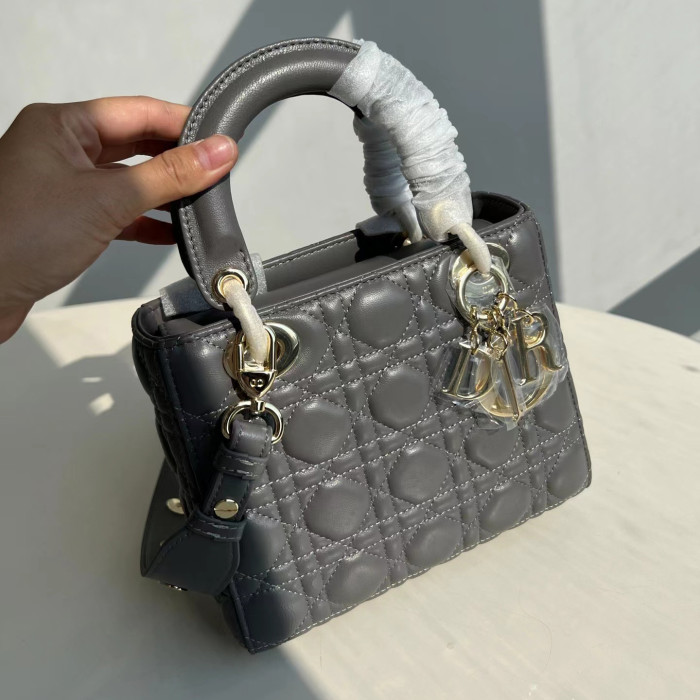 Dior Fashion Handbag Metal Pendant Shoulder Tote Bag Leather Bag #nigo51855