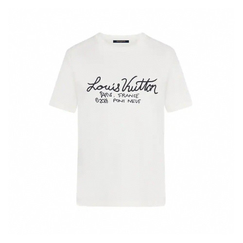 Louis Vuitton NIGO Letter Short Sleeve T-Shirt White #nigo94953
