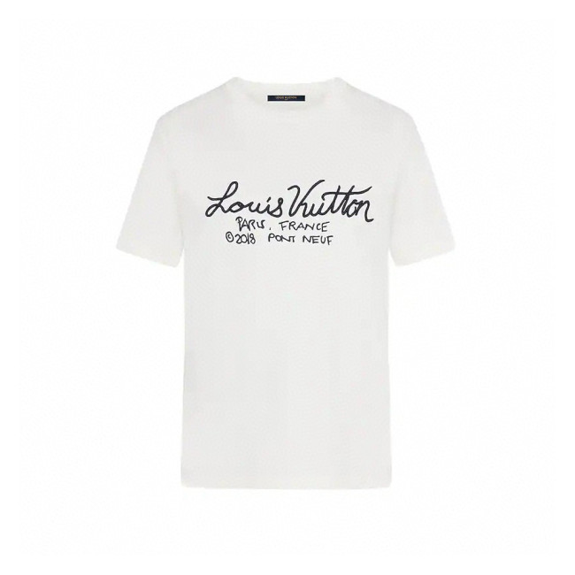 Louis Vuitton NIGO Letter Short Sleeve T-Shirt White #nigo94953