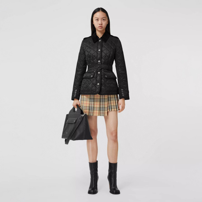 Burberry NIGO Checkered Half Pleated Short Skirt #nigo21398