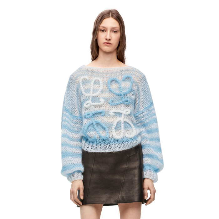 Loewe NIGO Blue Wave Print Long Sleeve Top #nigo21432