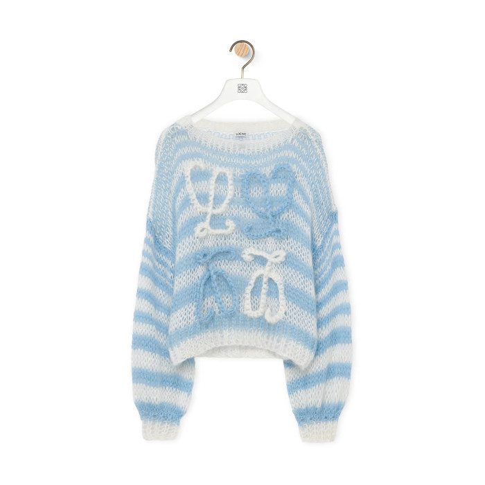 Loewe NIGO Blue Wave Print Long Sleeve Top #nigo21432
