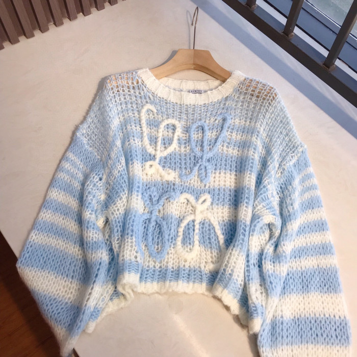 Loewe NIGO Blue Wave Print Long Sleeve Top #nigo21432