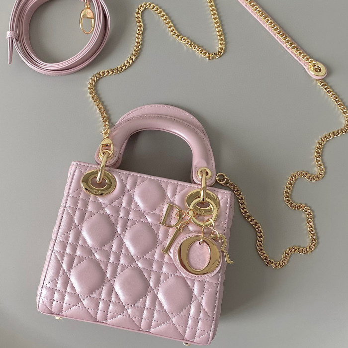 Dior Lady-D-Joy Bag NIGO Leather Carrying Chain Bag #nigo21446