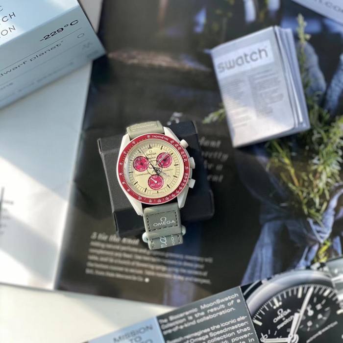 OMEGA Quartz Ceramic Planet 42mm Magic Wristband Casual Watch #nigo81212