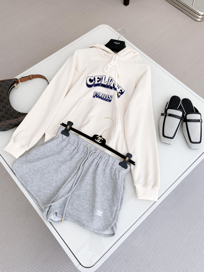 Celine NIGO Beige Hooded Pullover #nigo21444