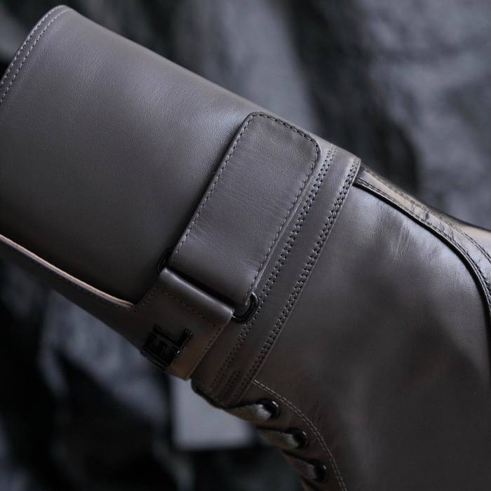 Chanel NIGO Metal Letter Buckle Martin Boots Shoes #nigo51936