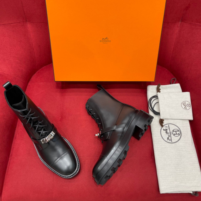 Hermes NIGO Casual Lace High Boots Martin Boots #nigo29152