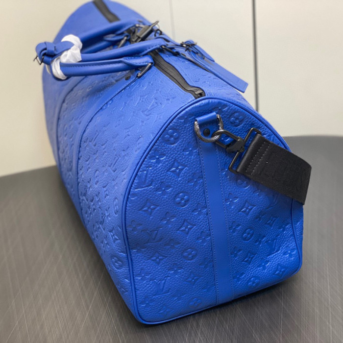 Louis Vuitton NIGO Blue Printed Large Capacity Portable Bag #nigo94987