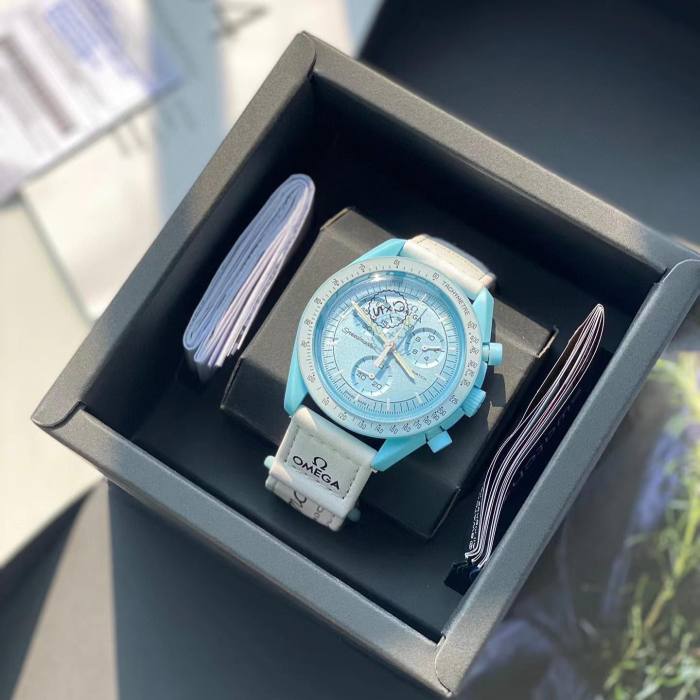 OMEGA Quartz Ceramic Planet 42mm Magic Wristband Casual Watch #nigo81212