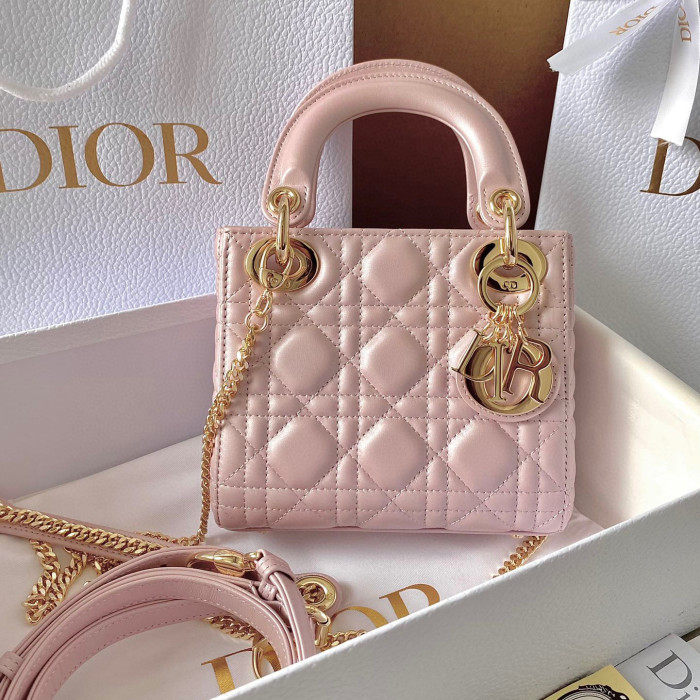 Dior Lady-D-Joy Bag NIGO Leather Carrying Chain Bag #nigo21446