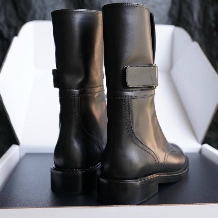 Chanel NIGO Metal Letter Buckle Martin Boots Shoes #nigo51936