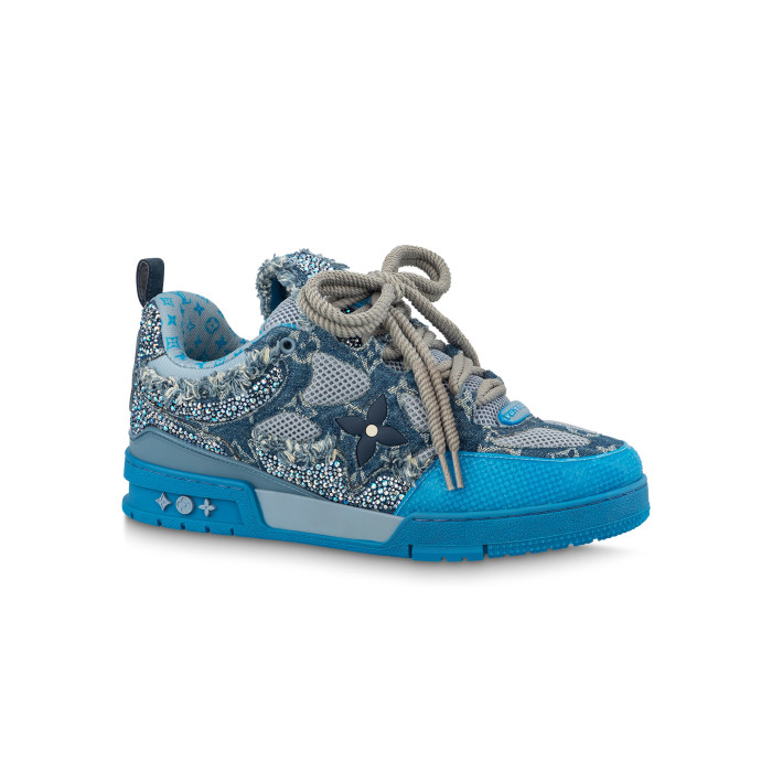 Louis Vuitton NIGO Flat Bottom Lace Up Decorative Sports Casual Board Shoes #nigo94988