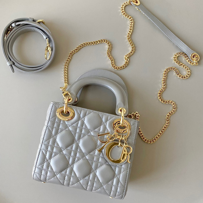 Dior Lady-D-Joy Bag NIGO Leather Carrying Chain Bag #nigo21446