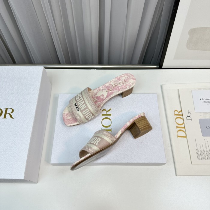 Dior High Heels Slippers Sandals Summer Women's Shoes #nigo29156