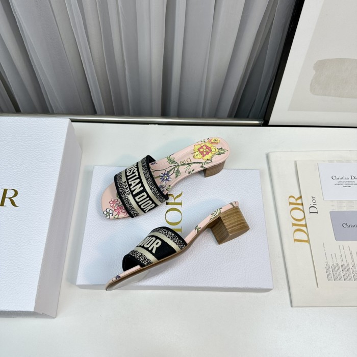 Dior High Heels Slippers Sandals Summer Women's Shoes #nigo29156
