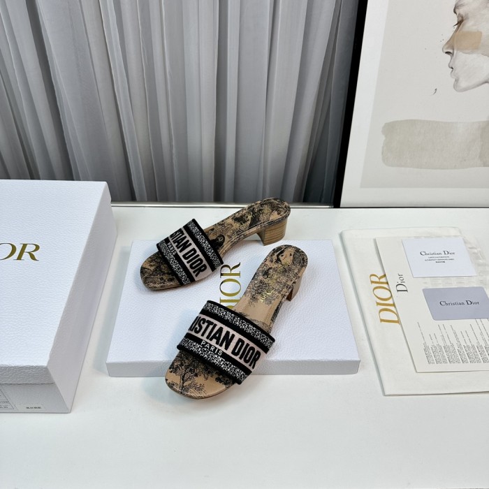 Dior High Heels Slippers Sandals Summer Women's Shoes #nigo29156