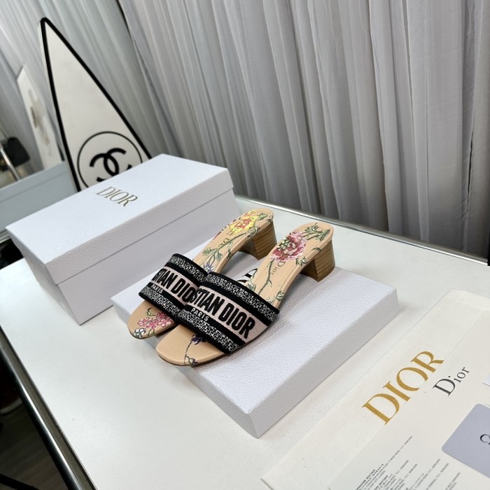 Dior High Heels Slippers Sandals Summer Women's Shoes #nigo29156
