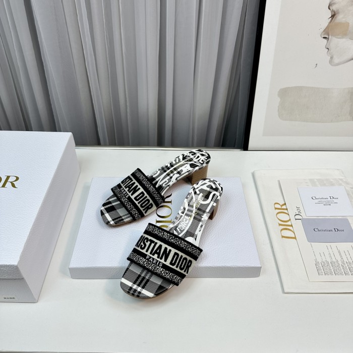 Dior High Heels Slippers Sandals Summer Women's Shoes #nigo29156